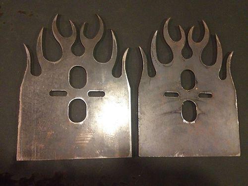 Air bag bridge flame mount plates