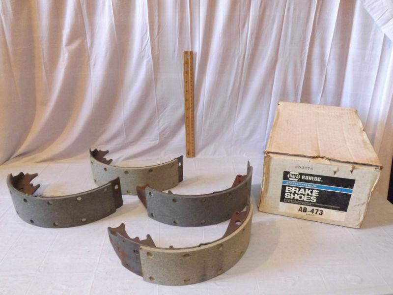 Old new stock napa rayloc ab-473 riveted brake shoes