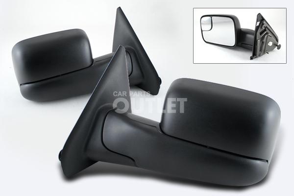 03-08 dodge ram 1500 power heated tow mirror driver+passenger side pair set of 2