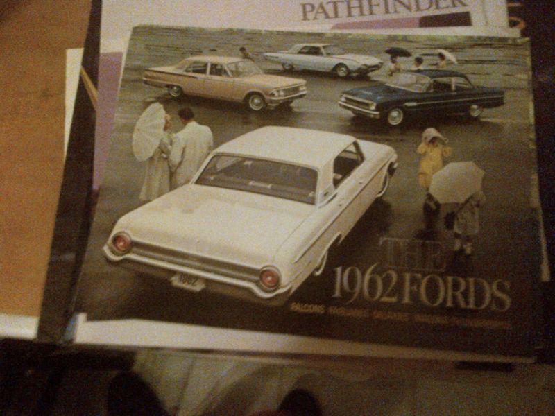 1962 ford fairlane/galaxie/t-bird/falcon     brochure        -