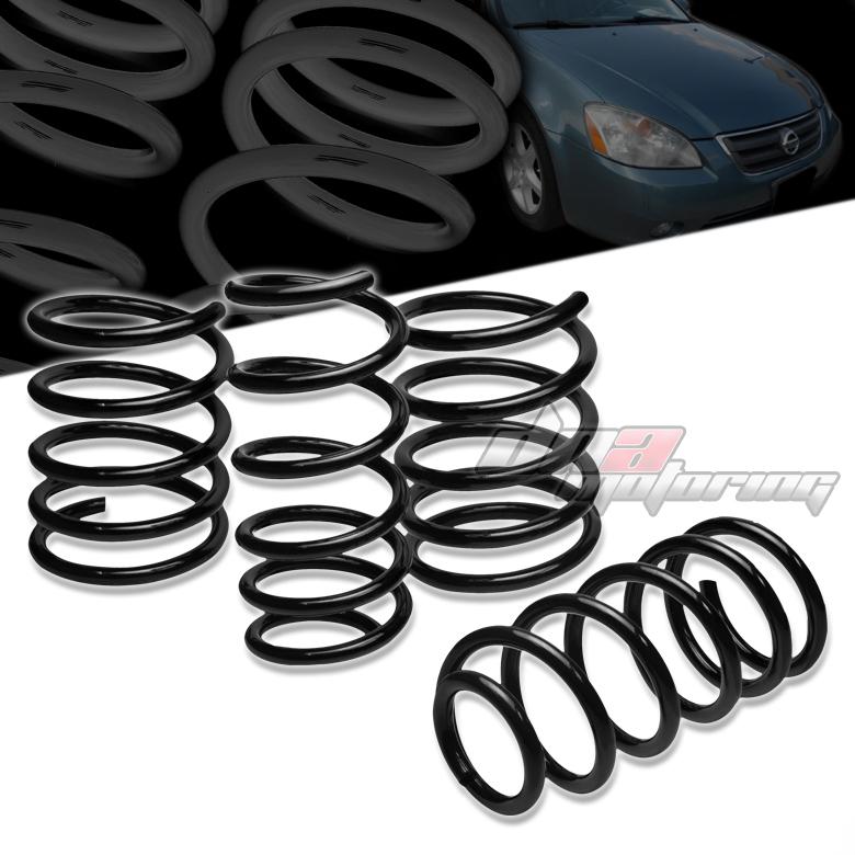 02-06 nissan altima 1.9" drop suspension black racing lowering spring 235f/335r