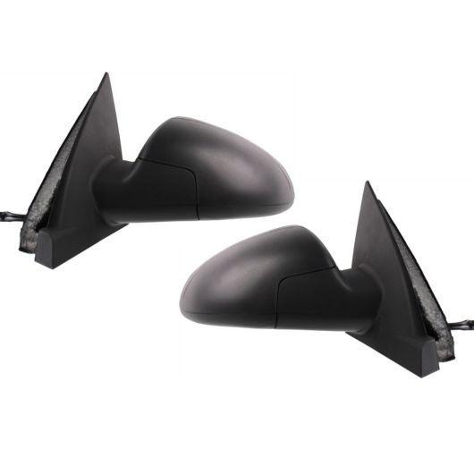 04-08 malibu black folding power side view door mirrors left & right pair set