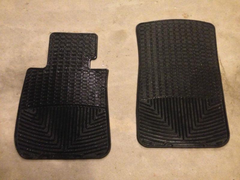 Weathertech rubber floor mats; black; front set(2 mats); fits many vehicles; w61