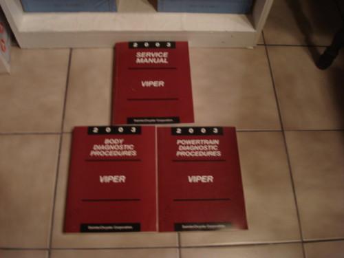 2003 chrysler dodge viper factory workshop shop service repair manual book