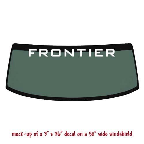 Frontier -  windshield banner decal sticker v3