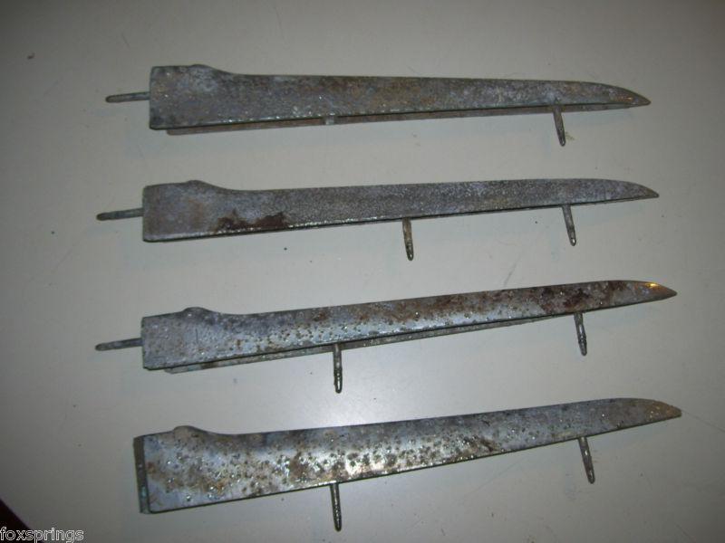 1958 1959 1960 1961 corvette side spears lot of 4 chrome              - ch91