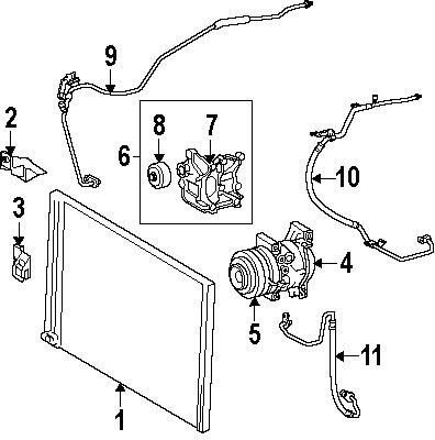 Toyota 8871004171 genuine oem factory original ac tube