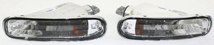 Turn signal light lamp assemblies pair set (driver & passenger side, qty 2)