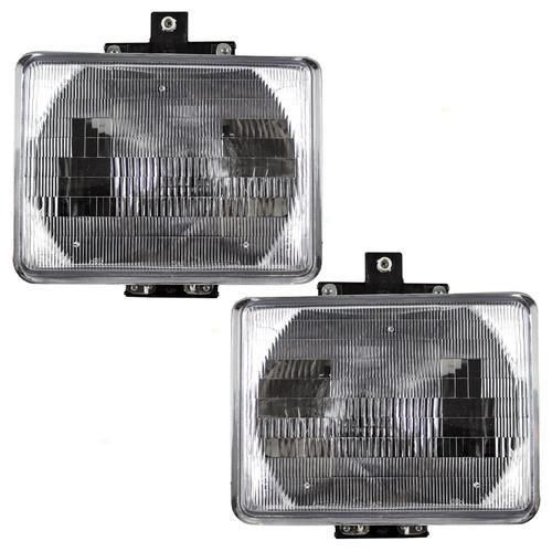 New pair set headlight headlamp housing assembly dot 92-97 ford aerostar van