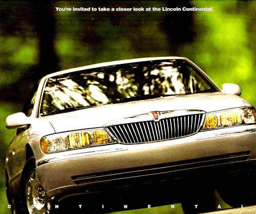 1999 lincoln continental factory brochure-32v 4.6l v8