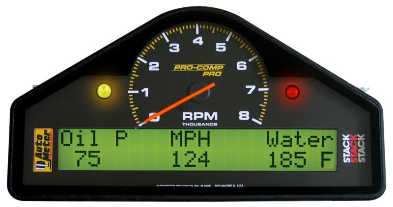 Auto meter 6003 pro-comp pro; digital street tach/speedo combo