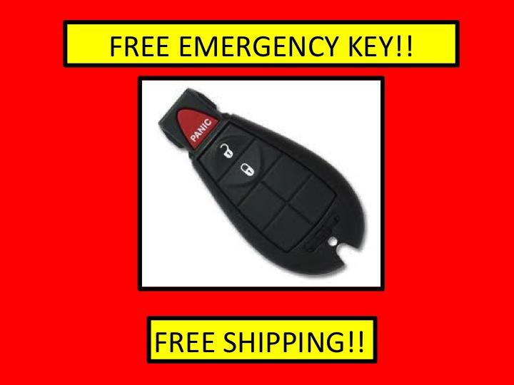 Dodge grand caravan fobik 2008, 2009, 2010, 2011, 2012 - with emergency key