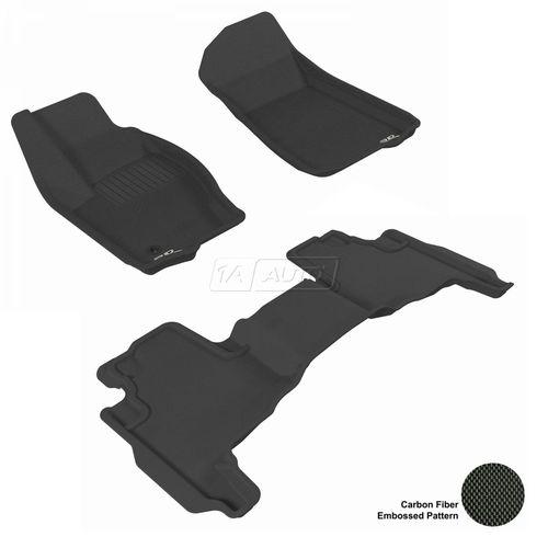 Custom fit floor liner mats black front rear kit set for 05-10 grand cherokee