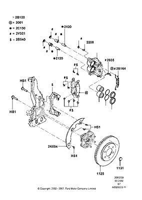 6l1z2b540a bracket brake caliper 06 expedition