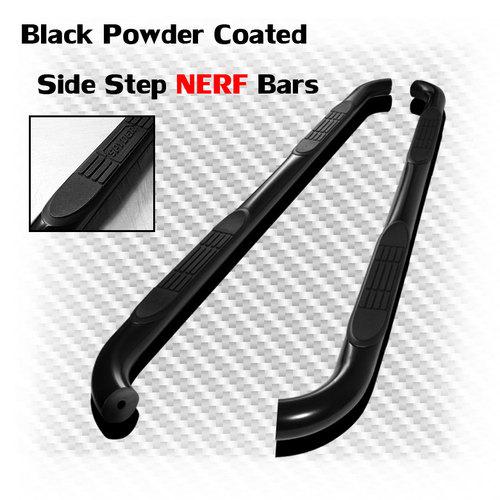 98-03 dodge durango 4dr black coated 3" side step nerf bars rail running board