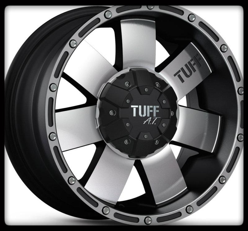 16" x 8" tuff t02 black rims w/ lt265/75/16 bfgoodrich at ta ko wheels tires