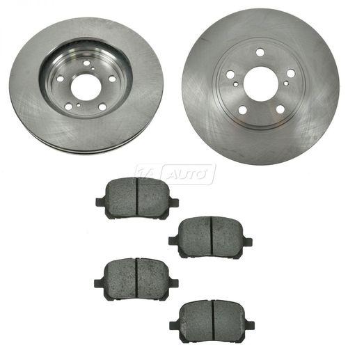 99-03 lexus rx300 front semi metallic disc brake pads & 2 rotors kit set new