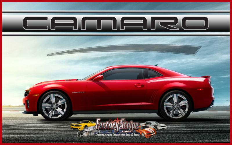 Chevy camaro outline rear quarter graphics decals factory stripe 2010 to 2013