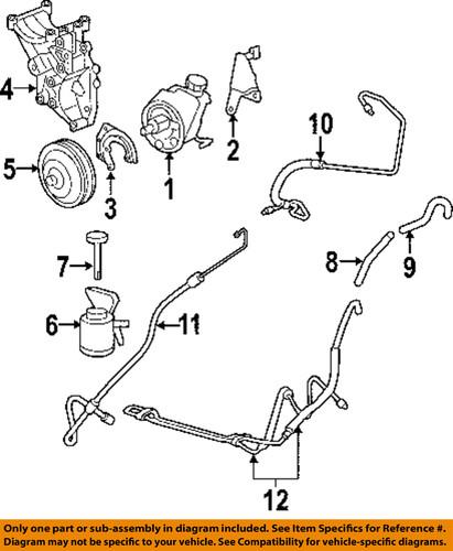 Gm oem 22792984 steering pressure hose/power steering pressure hose