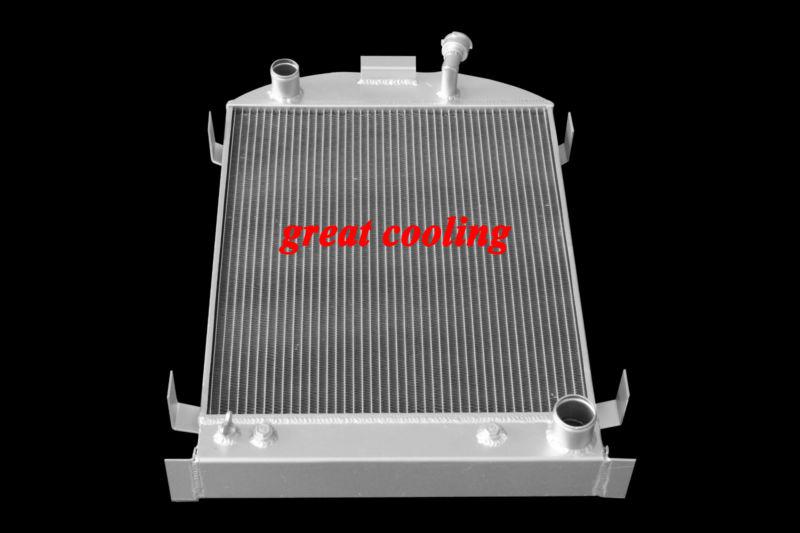 62mm 3row aluminum radiator for 1932 ford hi-boy chevy engines