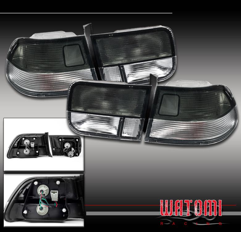 96-00 honda civic 2dr altezza tail light smoke/clear 99