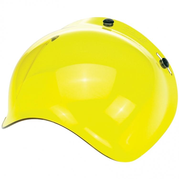 Biltwell bv-yel-00-sd 3 snap yellow replacement bubble shield universal