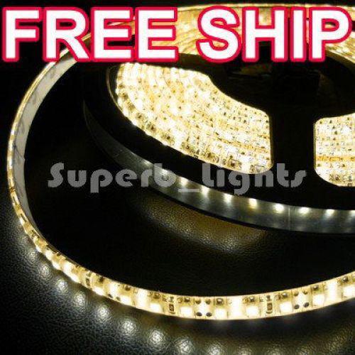 5m waterproof 3528 smd warm white 600 led strip lights