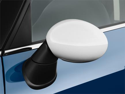 Countryman mirror caps white