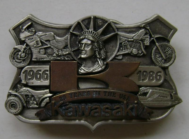 Kawasaki 1966-1996 20 years in the usa new belt buckle zx600r kx250 jet ski atv