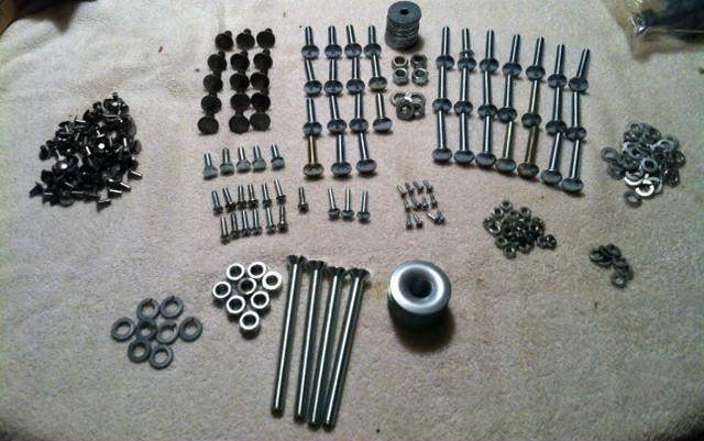 1940 ford pickup bed bolt kit and fender bolts