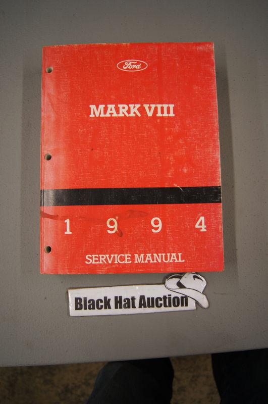 1994 lincoln mark viii 8 factory shop service manual (no plastic dust cover)