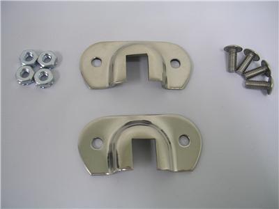 Ford firewall support rod brackets polished ss new