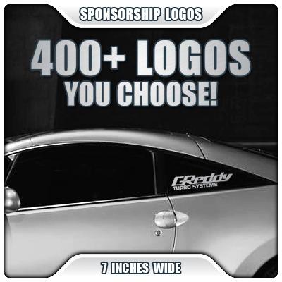 2 sponsor decals car graphic sticker tiburon 3000gt gto