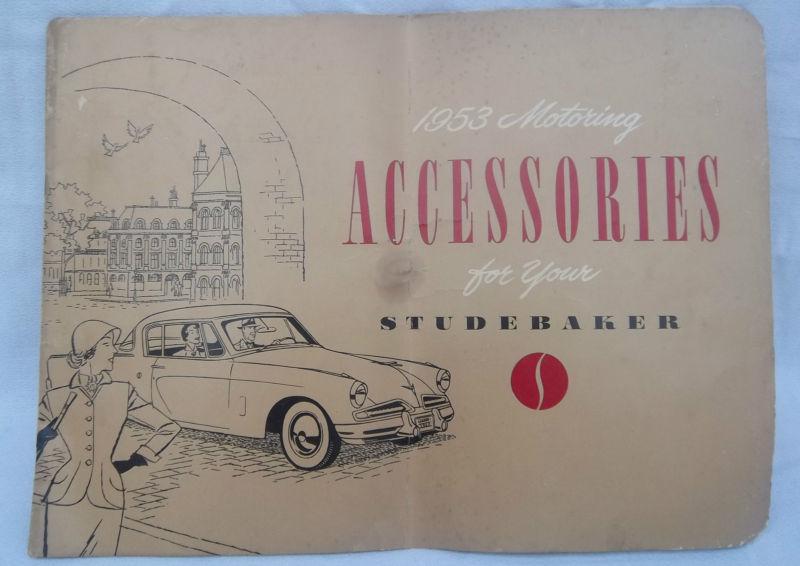 Vintage 1953 studebaker accesories catalog