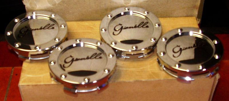 Gianelle wheels chrome custom wheel center caps #595k75 set of 4 new