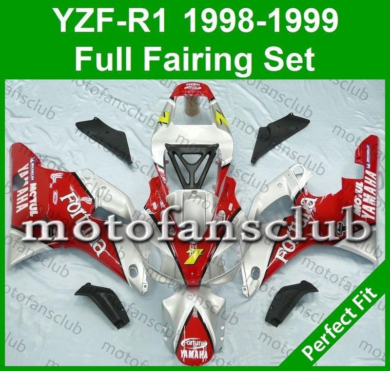 Fit yamaha yzf r1 98 99 yzfr1 1998 1999 1000 fairing bodywork plastics #04 b