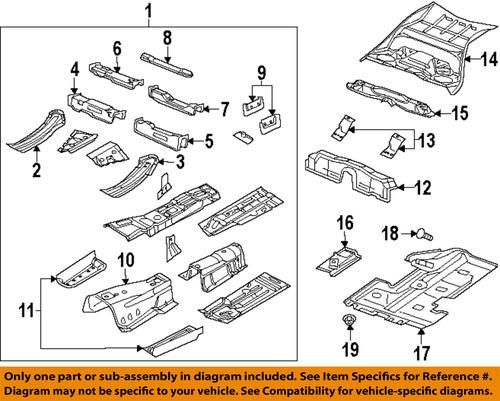 Dodge oem 68089434ad floor & rails-cover