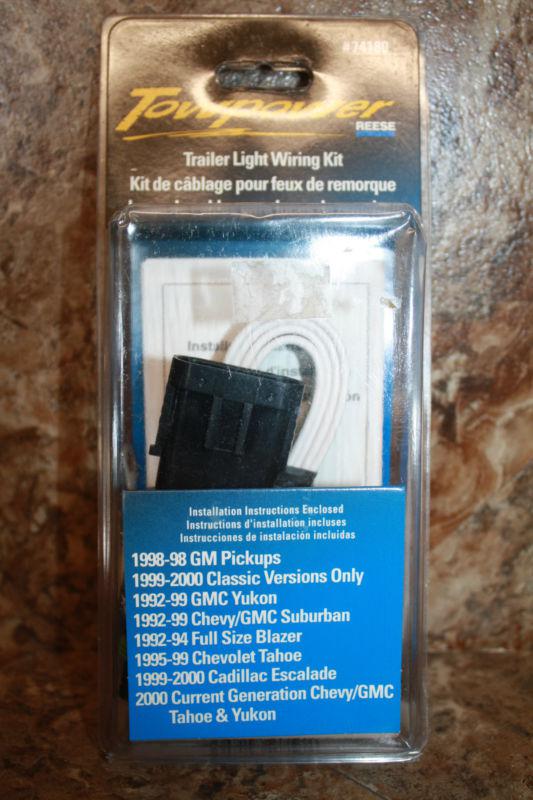 Reese products 74180 trailer connector kit chevrolet gmc cadillac