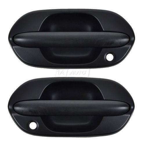 99-04 odyssey van front black textured exterior outside door handle rh & lh pair