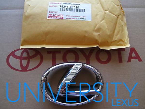 New oem original equipment 2004-2009 lexus rx330/350 front logo emblem "l"