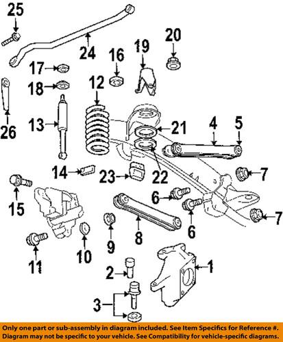 Mopar oem 6508942aa front suspension-track bar bolt