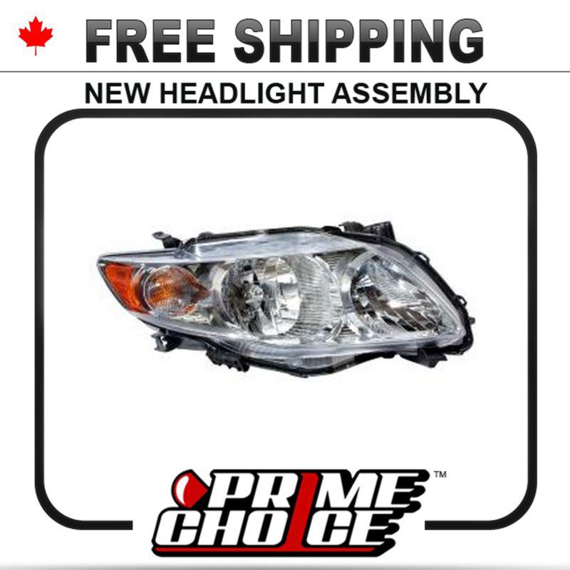 Prime choice new right passenger side headlamp headlight assembly replacement rh