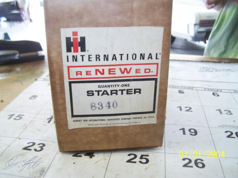 Vintage new old stock international harvester starter assembly #83403