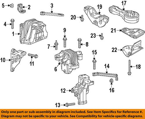 Dodge oem 5147130ae engine & transmission mounting-mount insulator