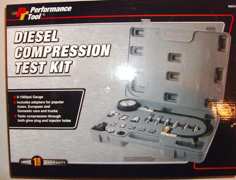 Performance tool diesel compression test kit wilmar w89731