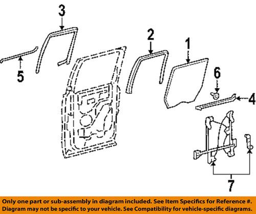 Ford oem 6l3z1625596a glass-rear door-belt weather strip