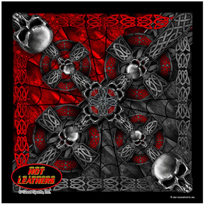 New bandanas - celtic cross - hardcore bandanna - biker, motorcycle head band