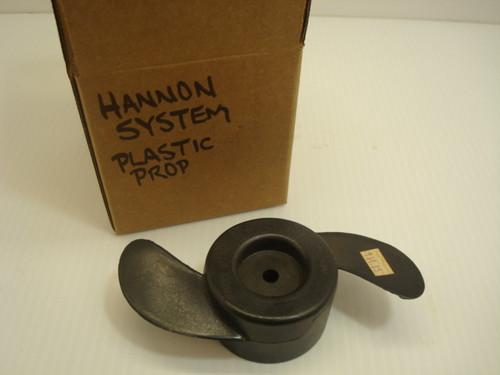 Plastic trolling motor prop. 5 3/4" prop. 3/8" shaft size. hannon system