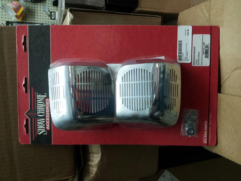 Honda gl 1500 goldwing rear chrome speaker covers