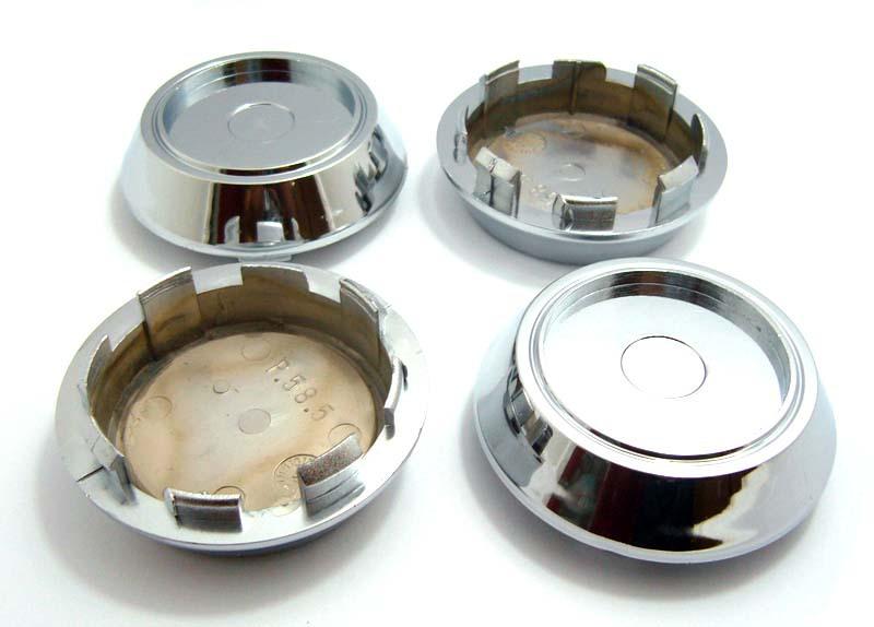 4x no logo wheel cap hubs abs hq plastic chrome finished 68 mm x 60 mm #107